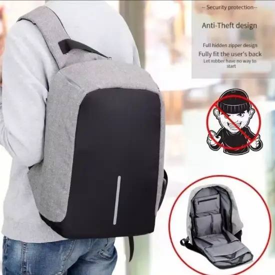 Bolso Mochila Antirrobo Conector Usb